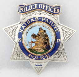 1992 Kaibab - Paiute Tribal Police Officer Badge by TCI Early Mark
