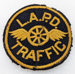 Scarce 1920s-1930s Los Angeles CA Police Dept Traffic Officer Uniform Patch