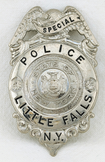 1950s-60s Little Falls NY Special Police Badge