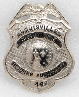 1960s-70s Louisville KY Housing Authority Police Badge #44