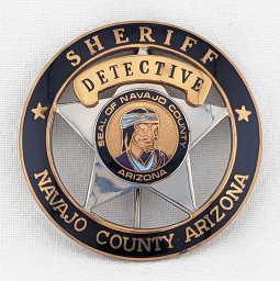 Ca 1990 Navajo Co AZ Sheriff Dept Detective Badge by BNB