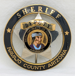 Early 1990s Navajo Co AZ Deputy Sheriff Badge by BNB