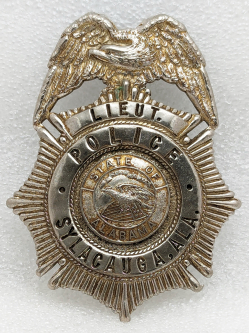 Rare 1950s-60s Sylacauga AL Police Lieutenant Badge