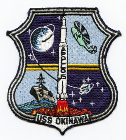 Rare USS Okinawa LPH-3 Apollo 15 Recovery Unit Jacket Patch