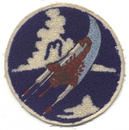 WWII USAAF 312th Fighter Squadron, 338th Fighter Group, 3rd AF Jacket Patch
