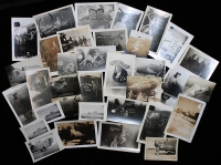 Lot of 440 Photos, Paper, Etc. from WWII 319th Depot Repair Squadron Tech. Sgt. - 34 Nose Art Photos