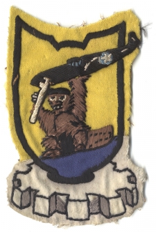 Beautiful Italian-Made WWII USAAF 321st Service Squadron, P-51 Jacket Patch