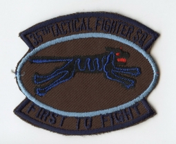 Circa 1970s-Early 1980s USAF 35th Tactical Fighter Squadron (TFS) Jacket Patch US-Made