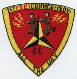 1960 Japanese-Made 3rd Marine Division 1st Communication Company (Provisional) Radio Element Patch
