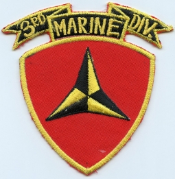 Late 1970's USMC 3rd Division Jacket Patch Made in Okinawa