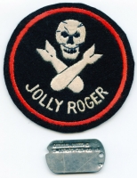 Minty WWII 400th Bomb Sq, 90th Bomb Grp, 5th AF Aussie-Made Jolly Roger Patch, Photos, Etc