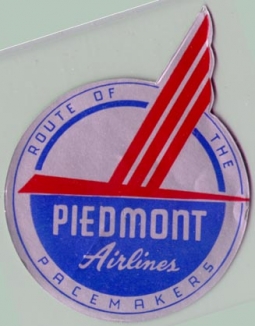 1940s Piedmont Airlines Pacemakers Label
