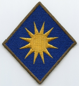 Beautiful WWII US Army 40th Division English-Made Shoulder Patch with O/D Border