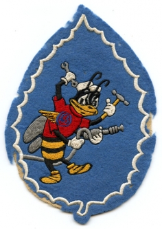 Large Aussie-Made USAAF 43rd Service Squadron, 5th AF "Borrowed" Disney Design Patch