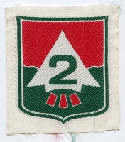 1960's ARVN 2nd Infantry Division Old Style Patch in Bevo Weave