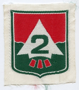1960's ARVN 2nd Infantry Division Old Style Patch in Bevo Weave