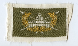 1960's Army of the Republic of Viet Nam (ARVN) Armor Qualification Badge in Bevo Weave