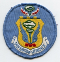 Circa 1970s USAF 509th Bombardment Wing Jacket Patch Blue Twill