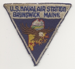 1950s US Naval Air Station (NAS) Brunswick, Maine Jacket Patch