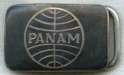 1950s Sterling Pan Am Uniform Buckle Made in Siam