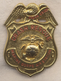 1950s US Marine Corps (USMC) Air Station Crash Crew Badge