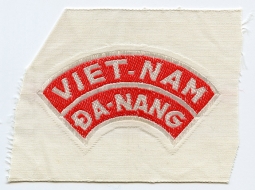 1960's Vietnamese Made Viet-Nam Da-Nang Bevo Weave Arc, Often Seen Worn on US Bowie Hats