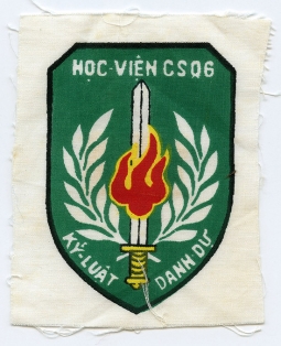 1960's ARVN (Army of the Republic of Viet Nam) Field Police School Printed Patch