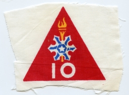 1960's ARVN 10th Political Warfare Battalion Printed Pocket Patch