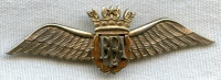 Stunning 9ct Gold British European Airways (BEA) Evening Dress Pilot Wing Stamped 1956-57