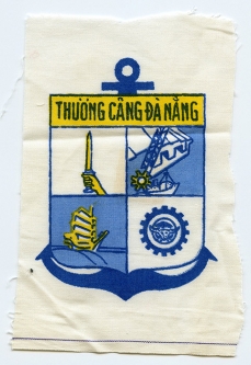 1960's RVN (Republic of Viet Nam) Danang Commercial Port Printed Pocket Patch. Naval Security (?)