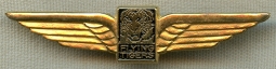 Scarce 1980's Flying Tigers Line 5th Issue Flight Attendant Wing, Private Purchase Variant