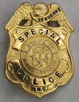 1960's - 1970's Rhode Island State Rehabilitation Council Sergeant of Special Police Badge