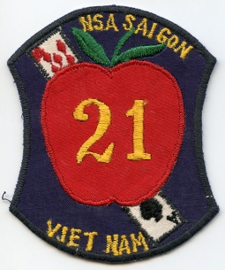 Late 1960's NSA (National Security Agency) APL 21 Saigon-Made Pocket Patch