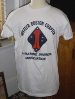 1970s 1st Marine Division Association Greater Boston Chapter T-Shirt