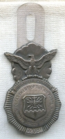 1970s USAF Security Police Badge Made by "CM" with Plastic Pocket Hanger