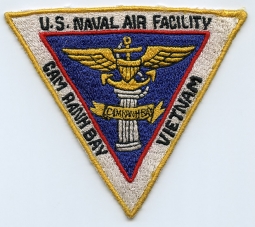 Early '70's USN US Naval Air Facility Cam Ranh Bay Vietnam Patch EX COND Philippine Made