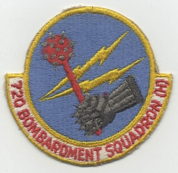 Beautiful 1950s Squadron Patch from USAF 720th Bomb Squadron (H)