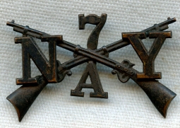 7th New York Infantry Regiment Co. A Collar Insignia