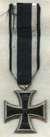 Beautiful WWI Imperial German Iron Cross, 2nd Class, .800 Silver Marked on Ring
