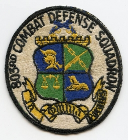 Late 1960s USAF 803rd Combat Defense Squadron (Security Police) Jacket Patch