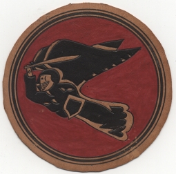 WWII CBI Theatre Made 83rd Bomb Squadron, 12th Bomb Group, 10th Air Force Jacket Patch