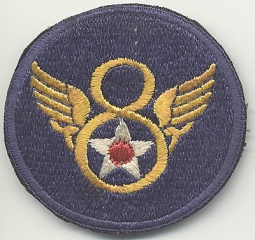 Scarce 8th Air Force Clipped-Wing English-made Patch