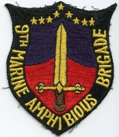 Late 1970's USMC 9th Amphibious Brigade Jacket Patch Made in Okinawa