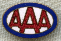 Beautiful 1920's - 30's American Automobile Association Member Lapel Pin