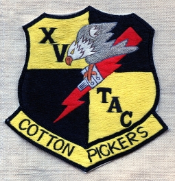 Stunning Late 1950s USAF 15th Tac Recon Squadron 67th Tac Recon Wing Jacket Patch