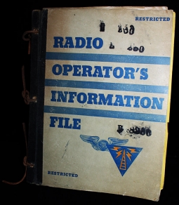 Rare WWII USAAF Radio Operator's Information File Restricted 1945 Revised Edition