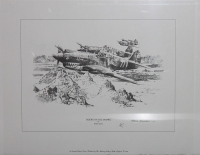 Small Black & White A.V.G Print "Tigers on the Prowl" by Robert Taylor. Initialed & #'d by Artist