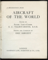 1st Ed. 1930s "Aircraft of the World Recognition Book" Silhouettes and Color Tail Markings from UK