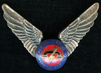 Rare Ca. 1950 NYC Airways Radio Dispatch Service Taxi Driver Hat Badge
