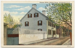 Circa 1920s "C. T. American Art" Postcard of Thomas Bailey Aldrich House, Portsmouth, New Hampshire
